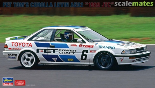 Toyota FET Tom's Corolla Levin AE92 1989 JTC 1:24 Hasegawa 20545