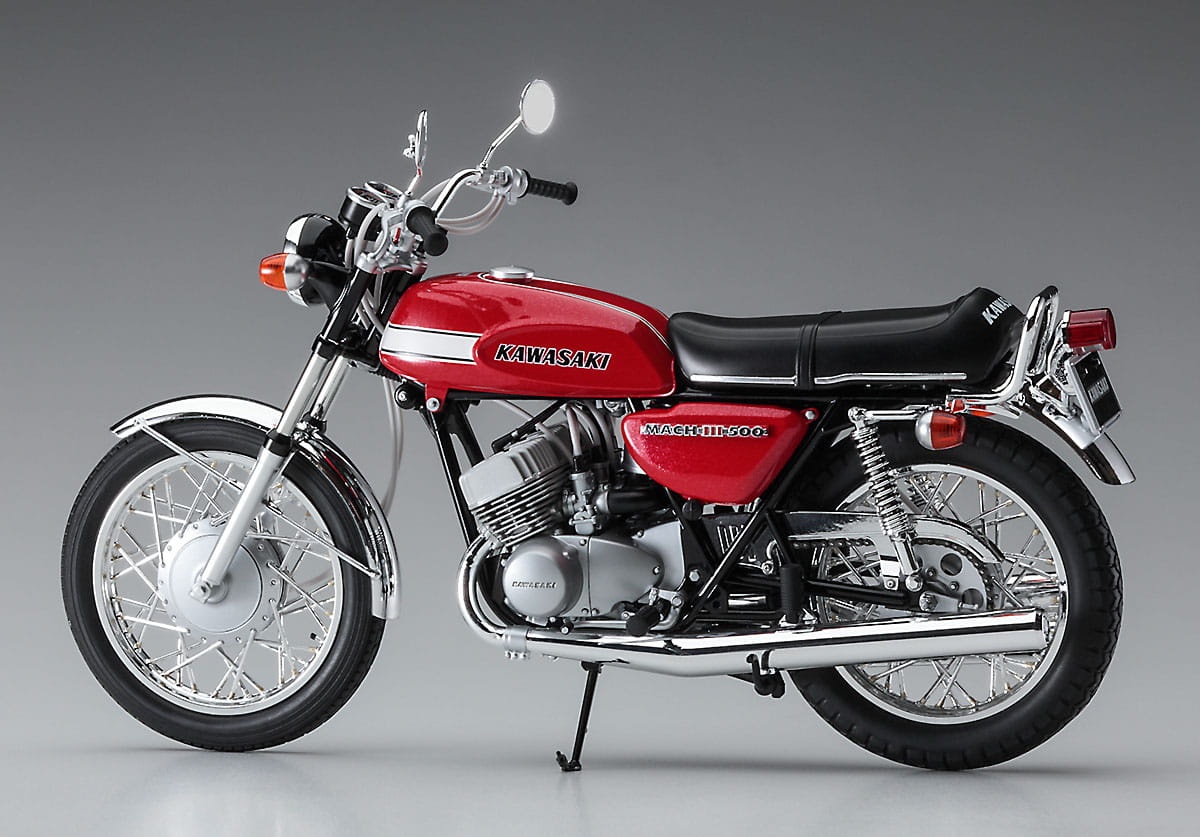 Zdjęcie dodatkowe produktu Kawasaki 500-SS/MACH III H1 '70 Late Version 1:12 Hasegawa 21731