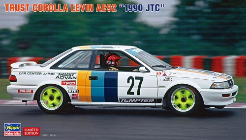 Trust Corolla Levin AE92 1990 JTC 1:24 Hasegawa 20564