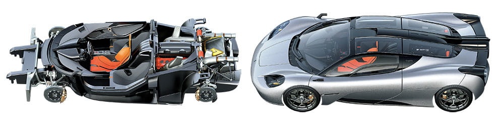 Zdjęcie dodatkowe produktu Gordon Murray Automotive T.50 GMA 1:24 Tamiya 24364