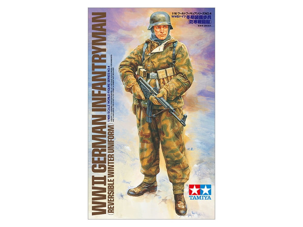 Zdjęcie główne produktu WWII German Infantryman (Reversible Winter Uniform) 1:16 Tamiya 36304