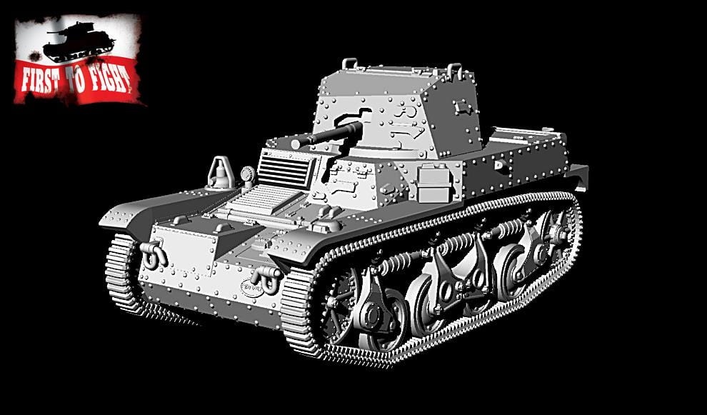 Zdjęcie dodatkowe produktu Francuski czołg rozpoznawczy AMR 35 ZT 1b 1:72 First to Fight PL108