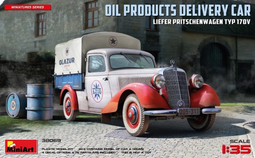 Oil Products Delivery Car Liefer Pritschenwagen Typ 170v 1:35 MiniArt 38069