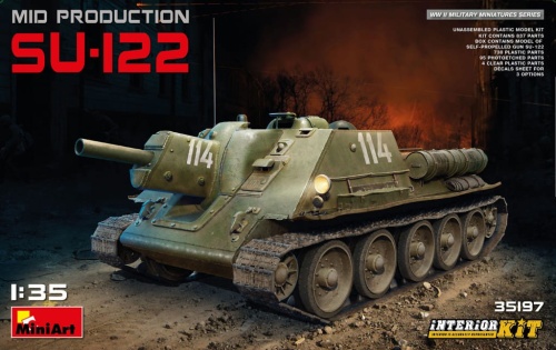 Su-122 Mid Production. Interior Kit 1:35 MiniArt 35197