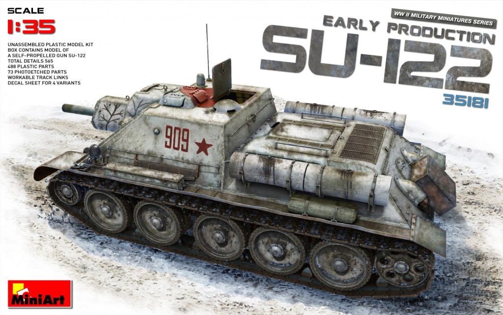 Zdjęcie główne produktu Su-122 Early Production 1:35 MiniArt 35181