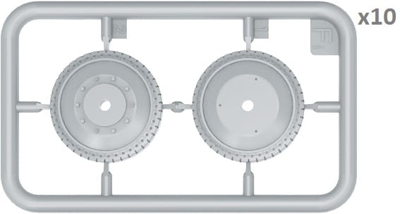 Zdjęcie dodatkowe produktu T-34 Wheels Set. 1942 Series 1:35 MiniArt 35236