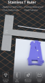 Zdjęcie dodatkowe produktu Stainless Steel T-Ruler DSPIAE SST-01
