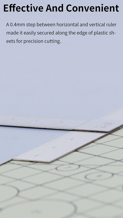 Zdjęcie dodatkowe produktu Stainless Steel T-Ruler DSPIAE SST-01