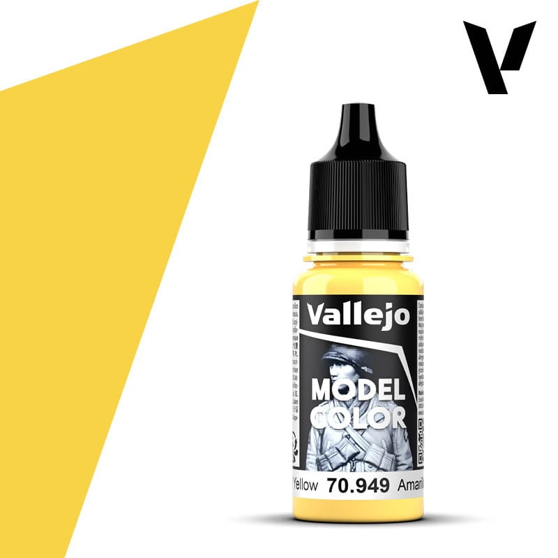 Zdjęcie dodatkowe produktu Vallejo 70949 Light Yellow Model Color Farba