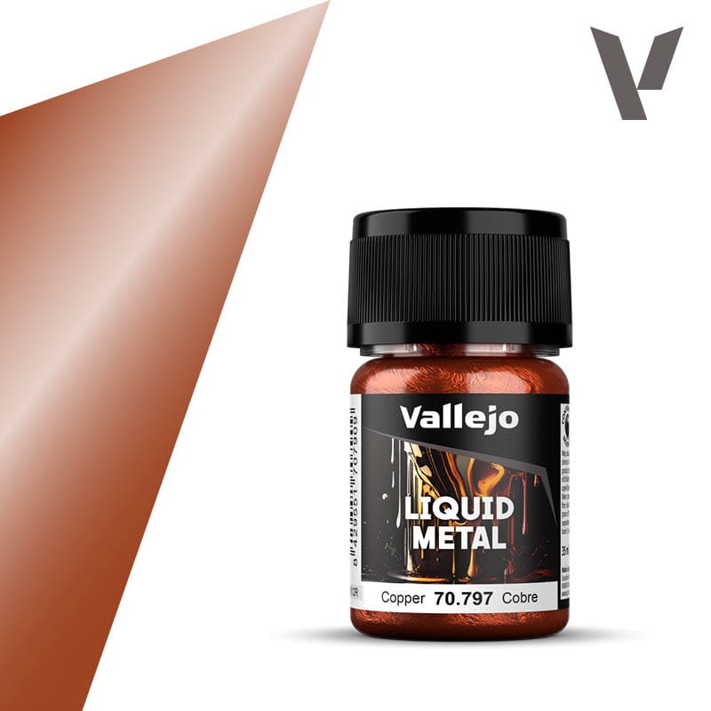 Zdjęcie dodatkowe produktu Vallejo 70797 Copper Liquid Metal 35ml