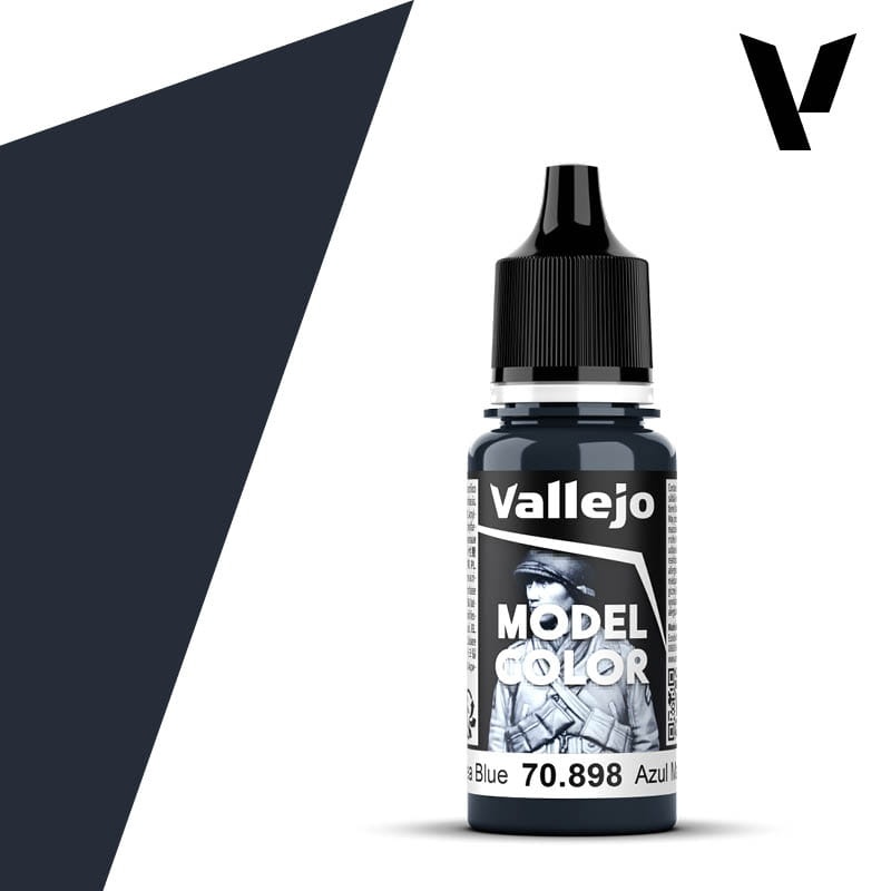 Zdjęcie dodatkowe produktu Vallejo 70898 Dark Sea Blue Model Color Farba