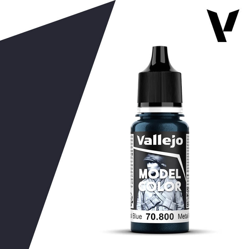 Zdjęcie dodatkowe produktu Vallejo 70800 Gunmetal Blue Model Color Farba
