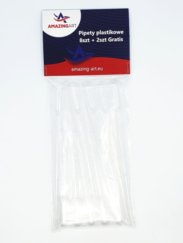 Pipeta 2ml (10szt) (zestaw pipet) Amazing Art