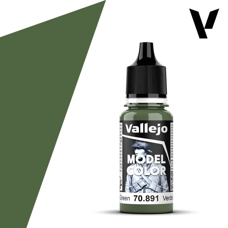 Zdjęcie dodatkowe produktu Vallejo 70891 Intermediate Green Model Color Farba