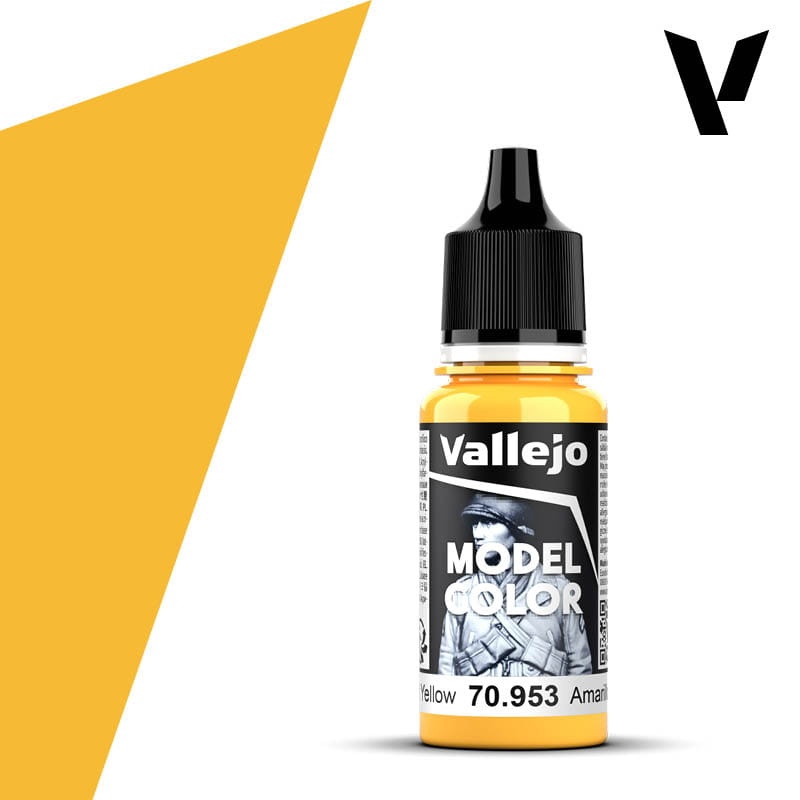 Zdjęcie dodatkowe produktu Vallejo 70953 Flat Yellow Model Color Farba
