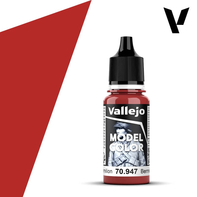 Zdjęcie dodatkowe produktu Vallejo 70947 Dark Vermilion Model Color Farba