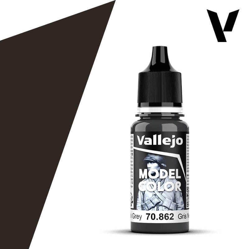 Zdjęcie dodatkowe produktu Vallejo 70862 Black Grey Model Color Farba