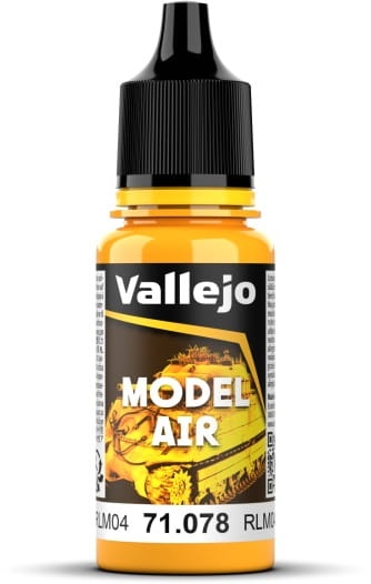 Zdjęcie główne produktu Vallejo 71078 Yellow RLM04 Model Air Farba