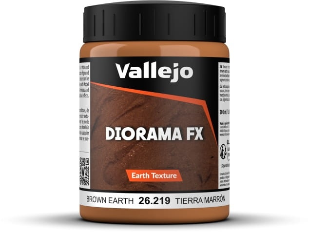 Zdjęcie główne produktu Vallejo 26219 Brown Earth Texture Acrylic 200ml