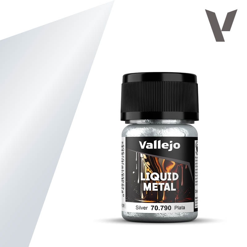 Zdjęcie dodatkowe produktu Vallejo 70790 Silver Liquid Gold Farba 35ml