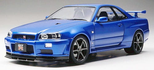 Zdjęcie dodatkowe produktu Nissan Skyline R34 GT-R V-Spec II (+ opcja pakiet Nur) 1:24 Tamiya 24258