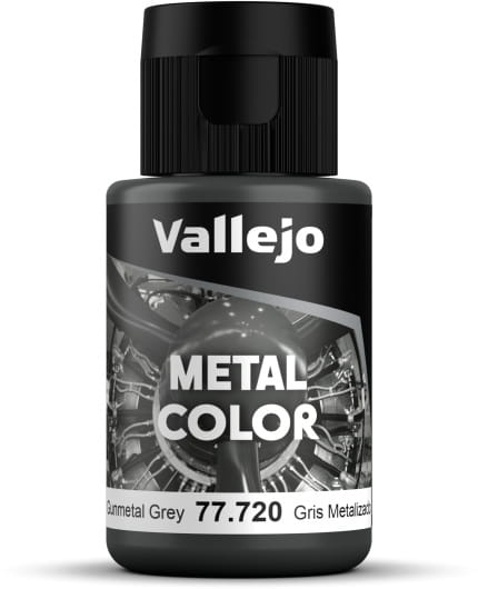 Zdjęcie główne produktu Vallejo 77720 Gunmetal Grey Metal Color 32ml
