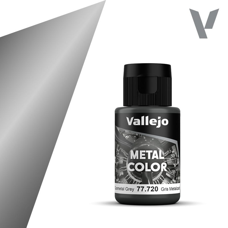 Zdjęcie dodatkowe produktu Vallejo 77720 Gunmetal Grey Metal Color 32ml
