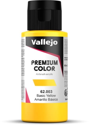 Zdjęcie główne produktu Vallejo 62003 Basic Yellow Premium 60ml
