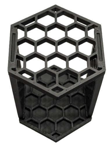 Stojak na pędzle (organizer) czarny PLUTON Hobby 77125