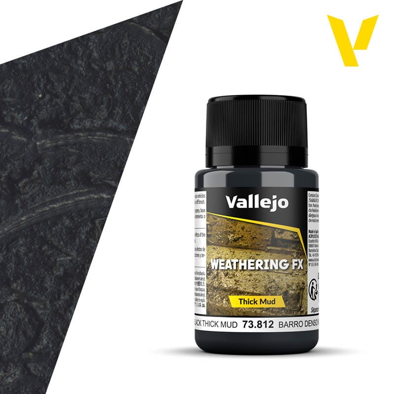 Zdjęcie dodatkowe produktu Vallejo 73812 Black Mud Weathering Effect