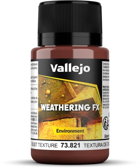 Zdjęcie główne produktu Vallejo 73821 Rust Texture Weathering Effects Farba 40ml