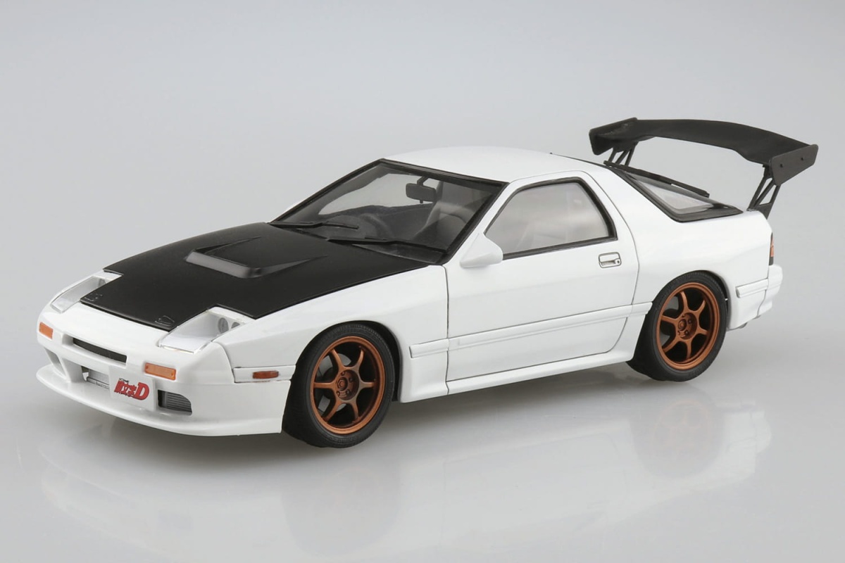 Zdjęcie dodatkowe produktu Mazda RX-7 FC3S 1:24 Initial D Ryosuke Takahashi Battle version Aoshima 059623