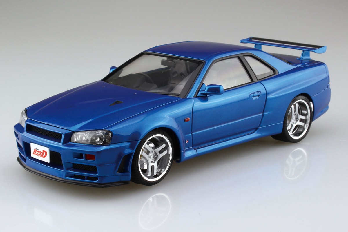 Zdjęcie dodatkowe produktu Nissan Skyline R34 GT-R Initial D Hoshino Kozo 1:24 Aoshima 057339