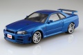 Zdjęcie dodatkowe produktu Nissan Skyline R34 GT-R Initial D Hoshino Kozo 1:24 Aoshima 057339