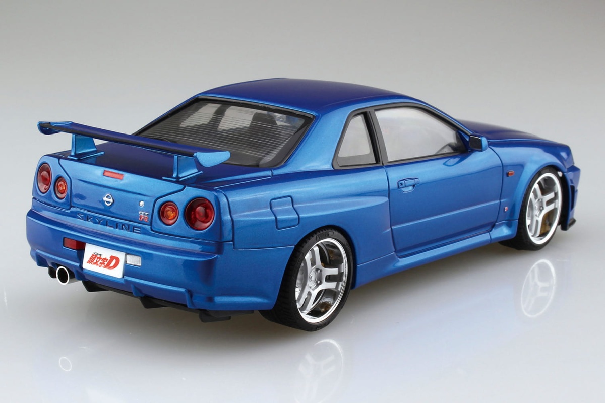 Zdjęcie dodatkowe produktu Nissan Skyline R34 GT-R Initial D Hoshino Kozo 1:24 Aoshima 057339