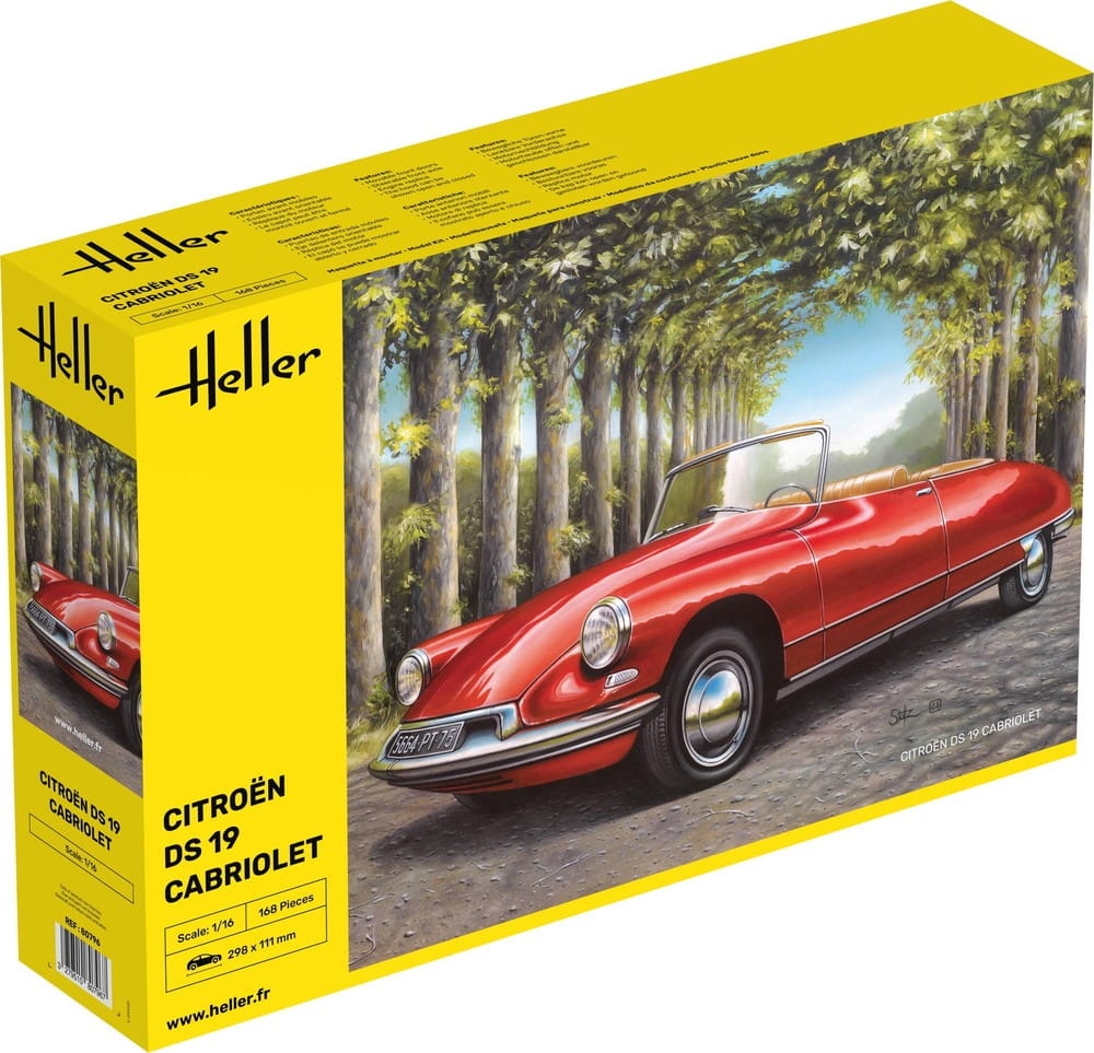 Zdjęcie główne produktu Citroen DS 19 Cabriolet 1:16 Heller 80796
