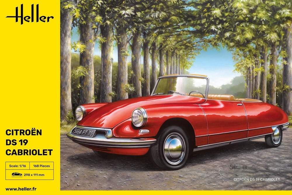 Zdjęcie dodatkowe produktu Citroen DS 19 Cabriolet 1:16 Heller 80796