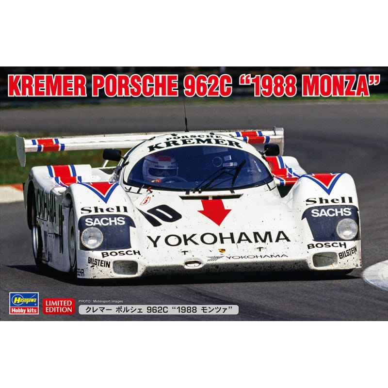 Zdjęcie główne produktu Kremer Porsche 962C 1988 Monza 1:24 Hasegawa 20662