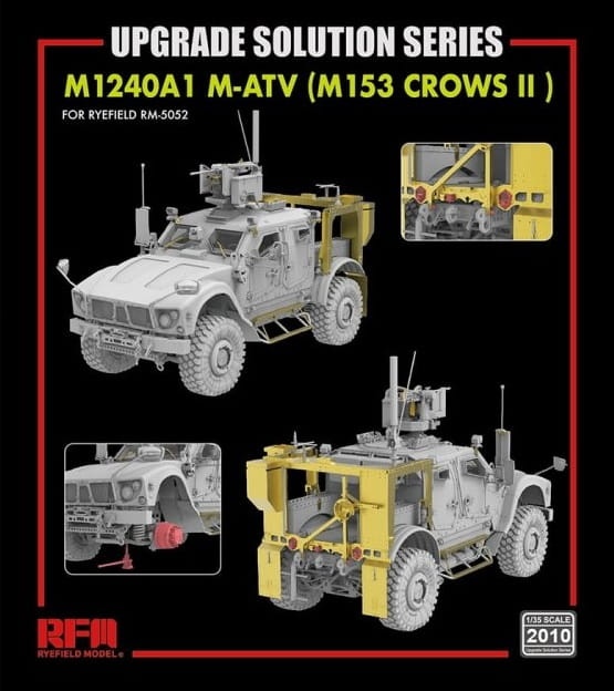 Zdjęcie główne produktu Zestaw waloryzacji M1240A1 M-ATV (M153 Crows II) 1:35 Rye Field Model 2010