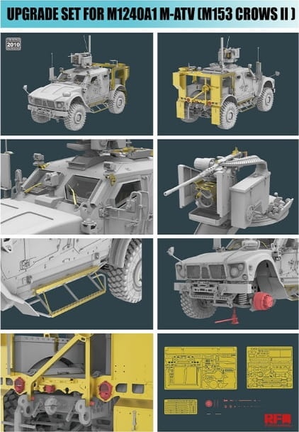 Zdjęcie dodatkowe produktu Zestaw waloryzacji M1240A1 M-ATV (M153 Crows II) 1:35 Rye Field Model 2010
