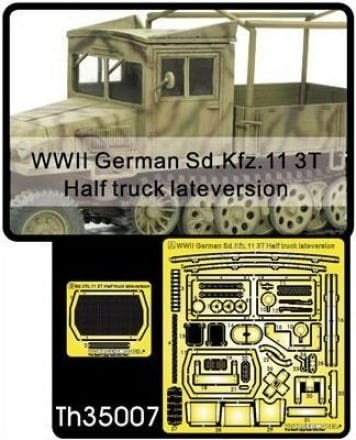 Zdjęcie główne produktu Sd. Kfz. 11 3T late Version Grills and Details 1:35 AFV Club TH35007