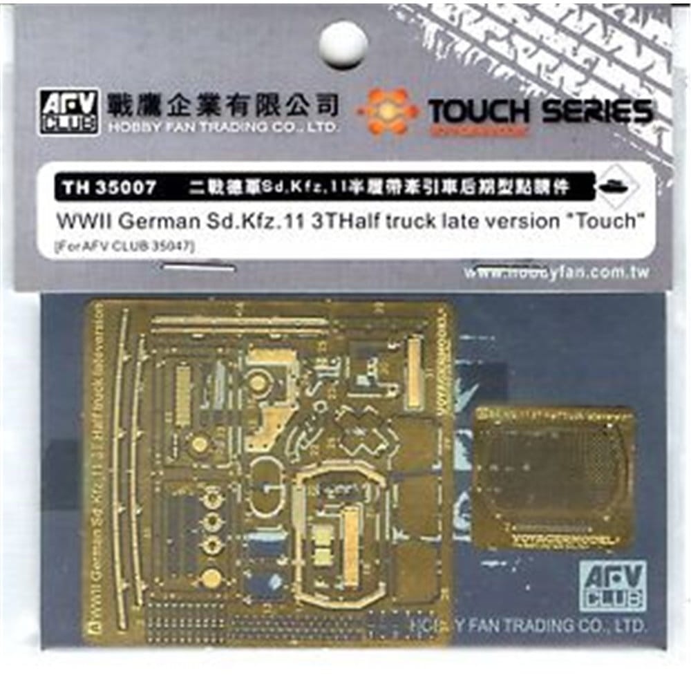 Zdjęcie dodatkowe produktu Sd. Kfz. 11 3T late Version Grills and Details 1:35 AFV Club TH35007
