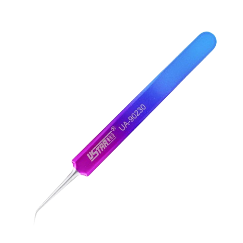 Zdjęcie główne produktu Pęseta zakrzywiona kolorowa Colorful Tweezers Curved (1szt) U-Star 90230