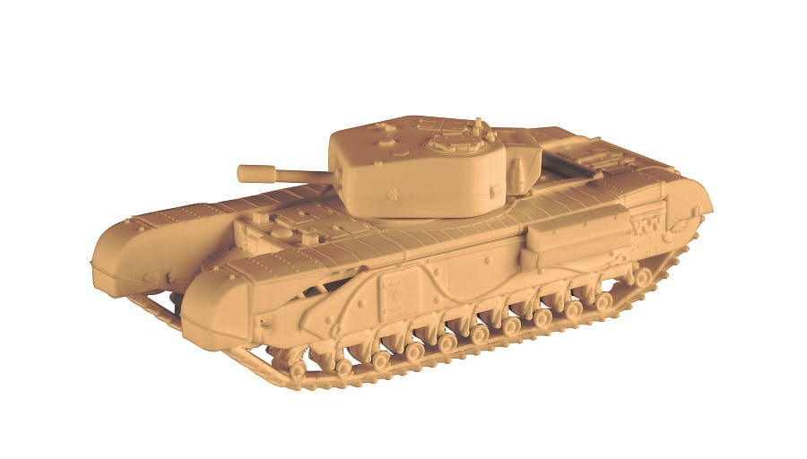 Zdjęcie dodatkowe produktu Infantry Tank Mk. IV (A22C) Churchill Mk. V 1:100 Zvezda 6294
