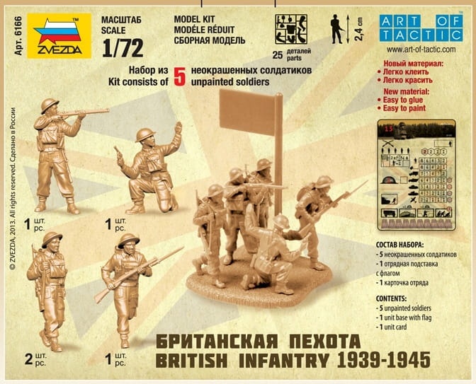 Zdjęcie dodatkowe produktu Brytyjska piechota 1939-1945 1:72 Zvezda 6166