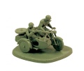 Zdjęcie dodatkowe produktu Soviet Motorcycle M-72 with Sidecar and Crew 1:72 Zvezda 6277