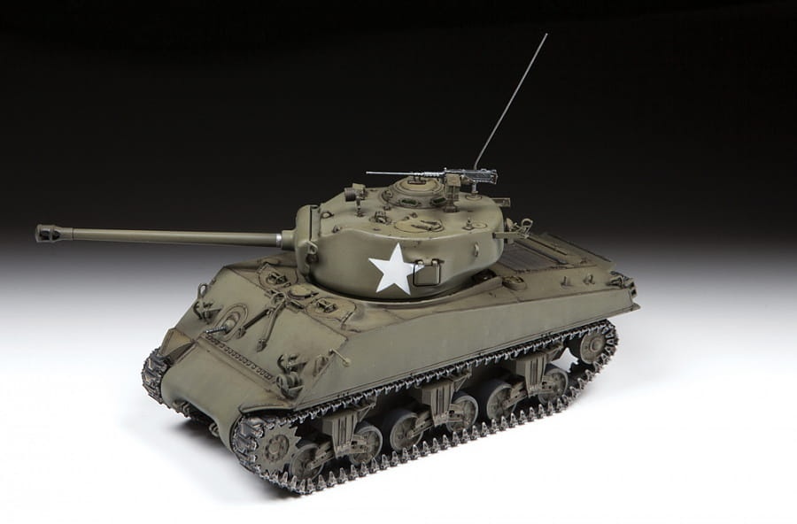 Zdjęcie dodatkowe produktu US Medium Tank M4A3 (76)W Sherman 1:35 Zvezda 3676