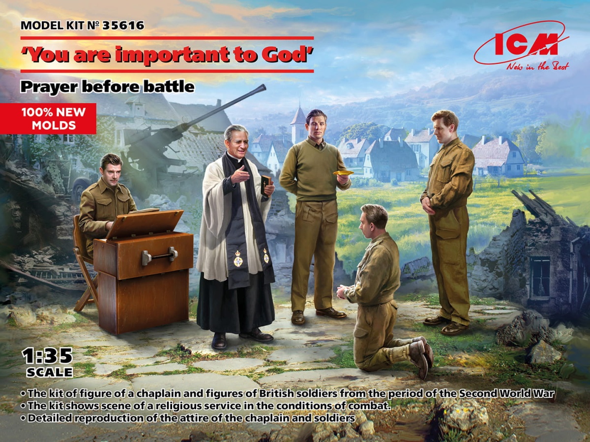 Zdjęcie główne produktu Figures - prayer before battle - you are important to god 1:35 ICM 35616