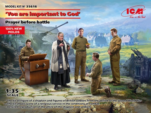 Figures - prayer before battle - you are important to god 1:35 ICM 35616