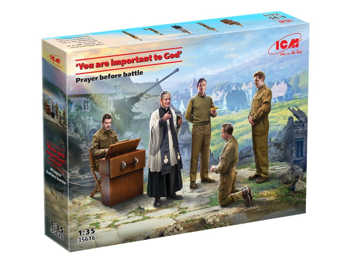 Zdjęcie dodatkowe produktu Figures - prayer before battle - you are important to god 1:35 ICM 35616